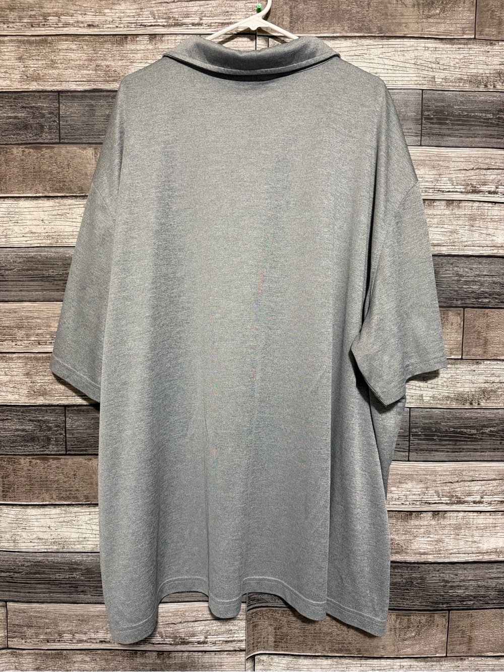 Reebok Golf Polo Shirt Men’s Size 6XL Gray Striped Performance - Picture 4 of 6